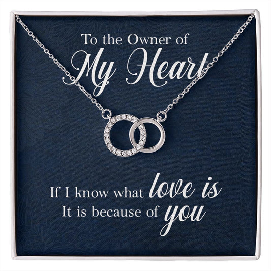 To the owner of my heart Perfect Pair Necklace, Personalized gifts