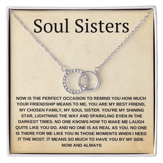 Perfect Pair Necklace , Soul Sisters Necklace, Best friend Necklace,