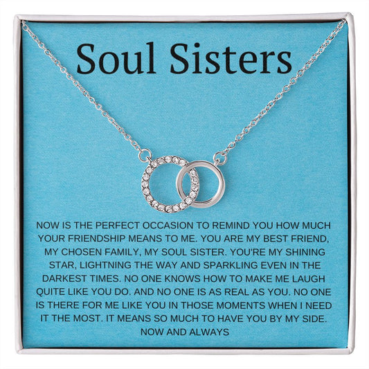 Perfect Pair Necklace , Soul Sisters Necklace, Best friend Necklace,