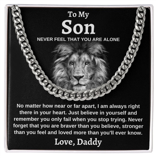 To my Son, Love Daddy