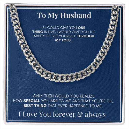 Cuban link chain, For him, special gift for your loved one.