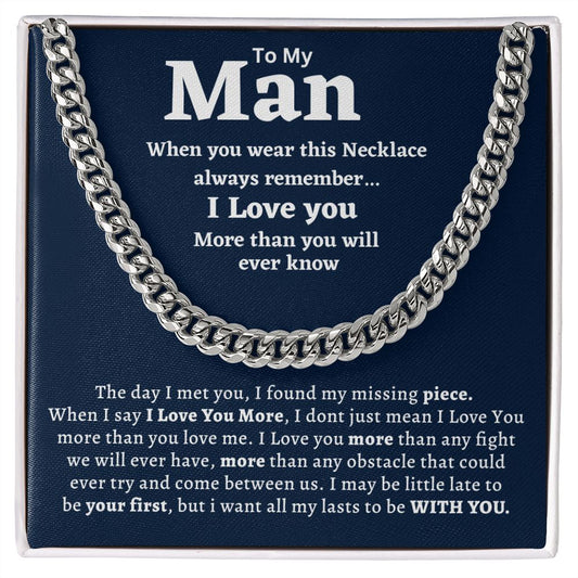 Cuban link chain, For him, To My Man