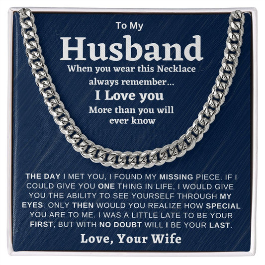 Husband Cuban Chain Necklace