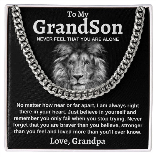 To my GrandSon From Grandpa