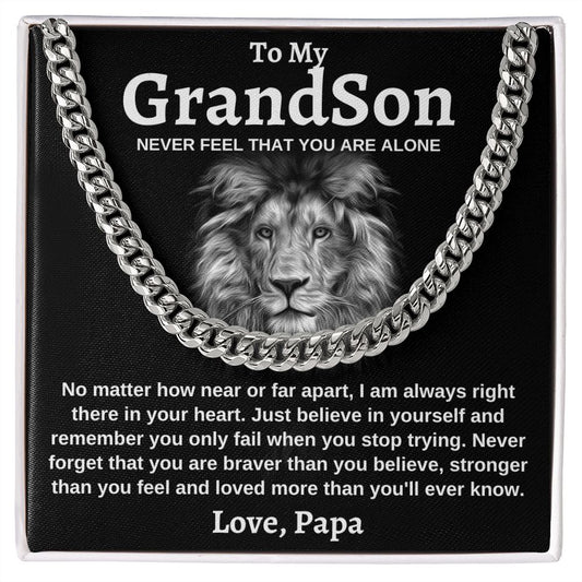 To my GrandSon From Papa