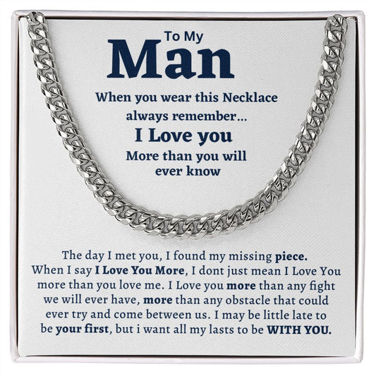 Cuban link chain, For him, To My Man