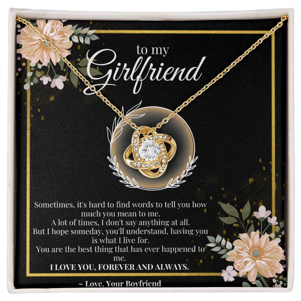 Girlfriend gift, Love Interlock Necklace, Valentines day gift, Personalized gift,