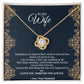 love knot necklace, my wife gift,