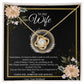 Love knot necklace, Wife gift, personal message gift,