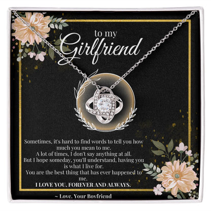 Girlfriend gift, Love Interlock Necklace, Valentines day gift, Personalized gift,