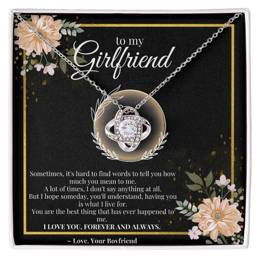 Girlfriend gift, Love Interlock Necklace, Valentines day gift, Personalized gift,
