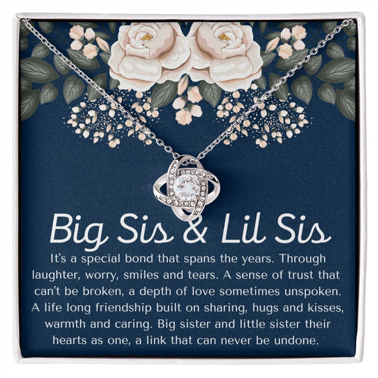 Big Sister & Little Sister Necklace, Sister Jewelry, Big Sis Lil Sis Gift, Matching Sister Necklaces,  Gold Filled, Rose Gold or Silver