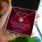 Love Knot Necklace, to my true Love, Valentines day gift