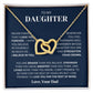 Interlock love Necklace, wife present, Personalized gifts, Daughter
