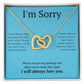 Interlocking Necklace, I'm sorry, gift for her