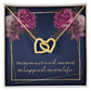 The day we married Interlock love Necklace, wife present, Personalized gifts