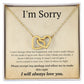 Interlocking Necklace, I'm sorry, gift for her