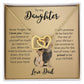Interlock love Necklace, wife present, Personalized gifts, Daughter