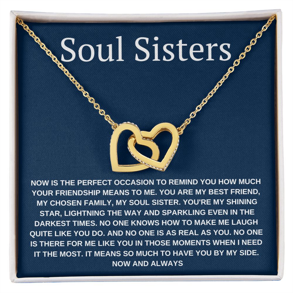 Interlocking Necklace, Soul Sisters Gift, best friends gifts,