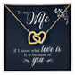 If I know what love is Interlock love Necklace, wife present, Personalized gifts