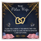 Police wife Interlock love Necklace, wife present, Personalized gifts
