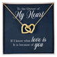 To the owner of my heart Interlock love Necklace, wife present, Personalized gifts