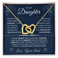Interlock love Necklace, wife present, Personalized gifts, Daughter,