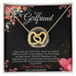 To my Girlfriend gift, Interlocking Necklace, Valentines day Necklace