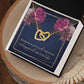 The day we married Interlock love Necklace, wife present, Personalized gifts