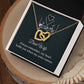 Dear wife - always remember Interlock love Necklace, wife present, Personalized gifts