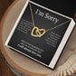 Interlocking Necklace, I'm sorry, gift for her