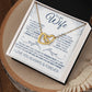 Interlock love Necklace, to my wife present, Personalized gifts