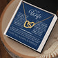 Interlock love Necklace, to my wife present, Personalized gifts