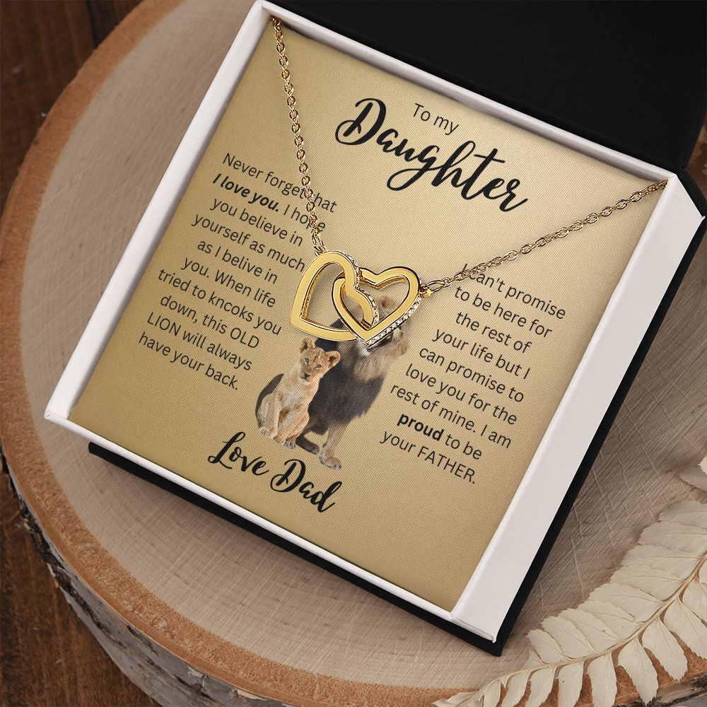 Interlock love Necklace, wife present, Personalized gifts, Daughter