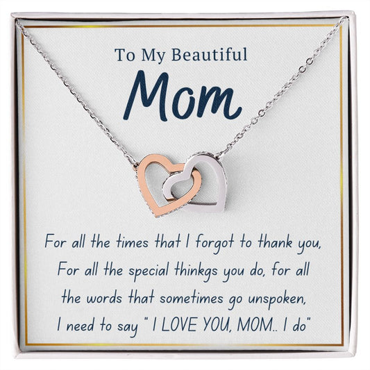 Interlock love Necklace, MOM gift,Interlock love Necklace, MOM gift, women, girls, moms, female,