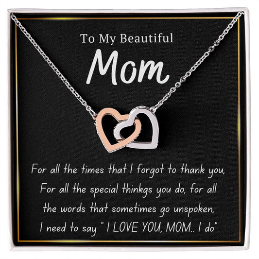 Interlock love Necklace, MOM gift,Interlock love Necklace, MOM gift, women, girls, moms, female,