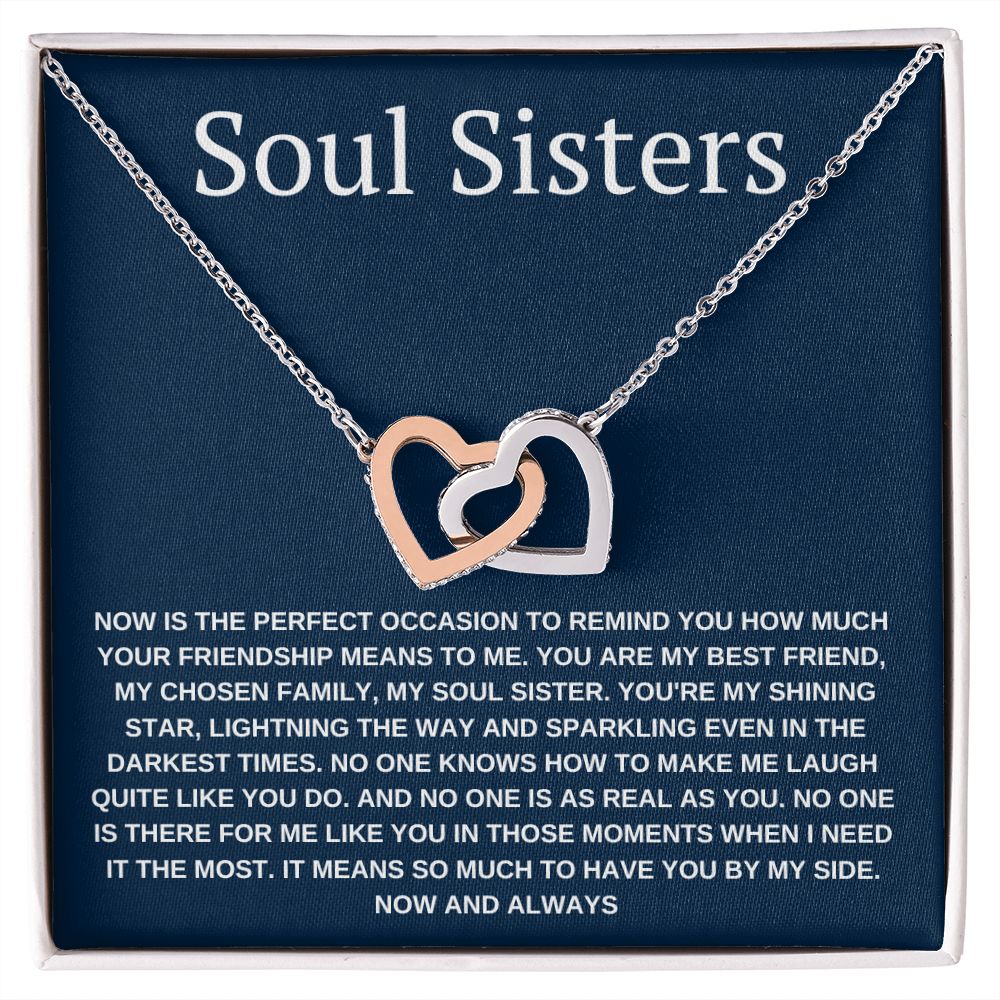 Interlocking Necklace, Soul Sisters Gift, best friends gifts,