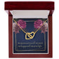 The day we married Interlock love Necklace, wife present, Personalized gifts