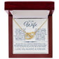 Interlock love Necklace, to my wife present, Personalized gifts