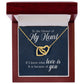 To the owner of my heart Interlock love Necklace, wife present, Personalized gifts