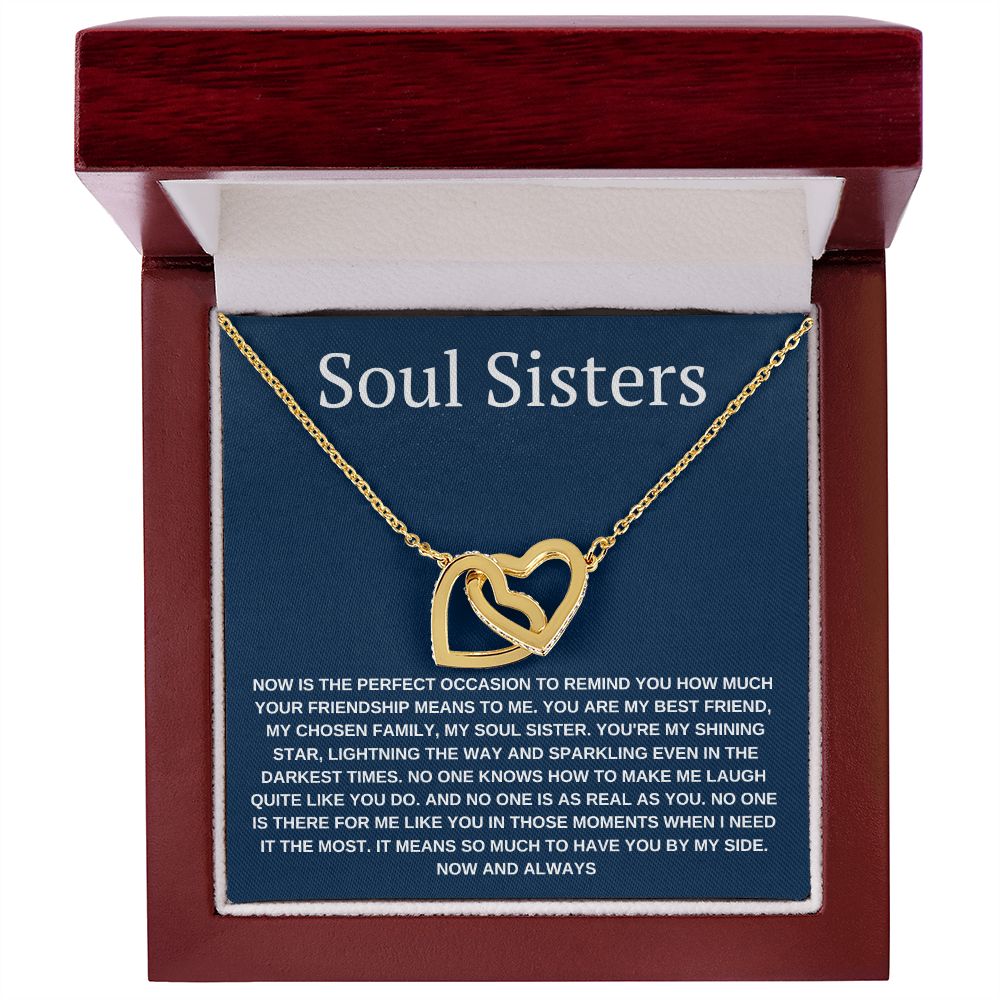 Interlocking Necklace, Soul Sisters Gift, best friends gifts,
