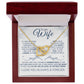 Interlock love Necklace, to my wife present, Personalized gifts