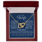 Interlock love Necklace, to my wife present, Personalized gifts