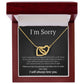 Interlocking Necklace, I'm sorry, gift for her