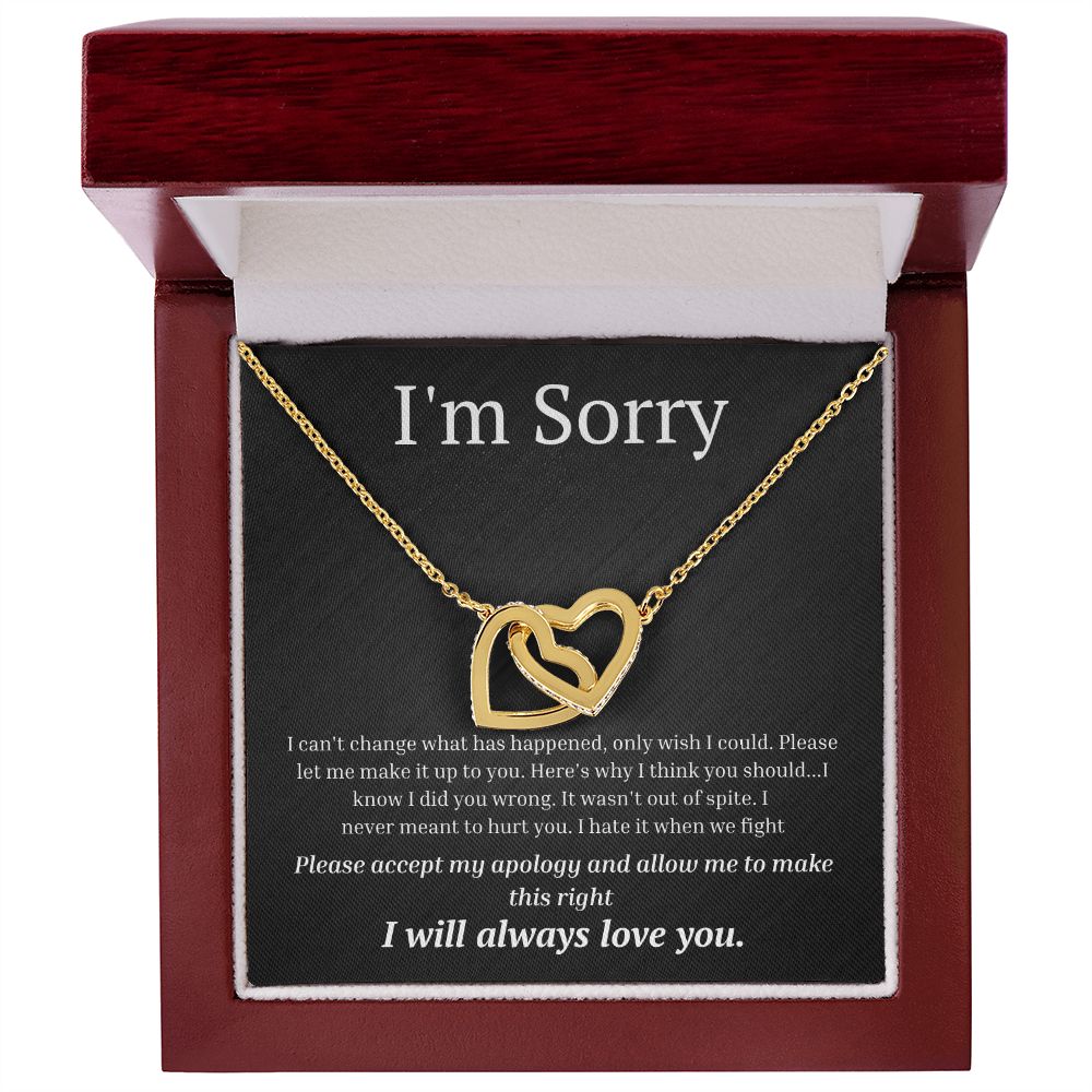 Interlocking Necklace, I'm sorry, gift for her