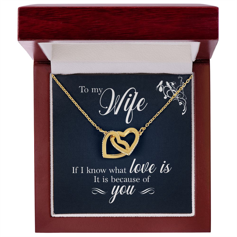 If I know what love is Interlock love Necklace, wife present, Personalized gifts