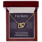 Interlocking Necklace, I'm sorry, gift for her