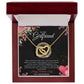 To my Girlfriend gift, Interlocking Necklace, Valentines day Necklace