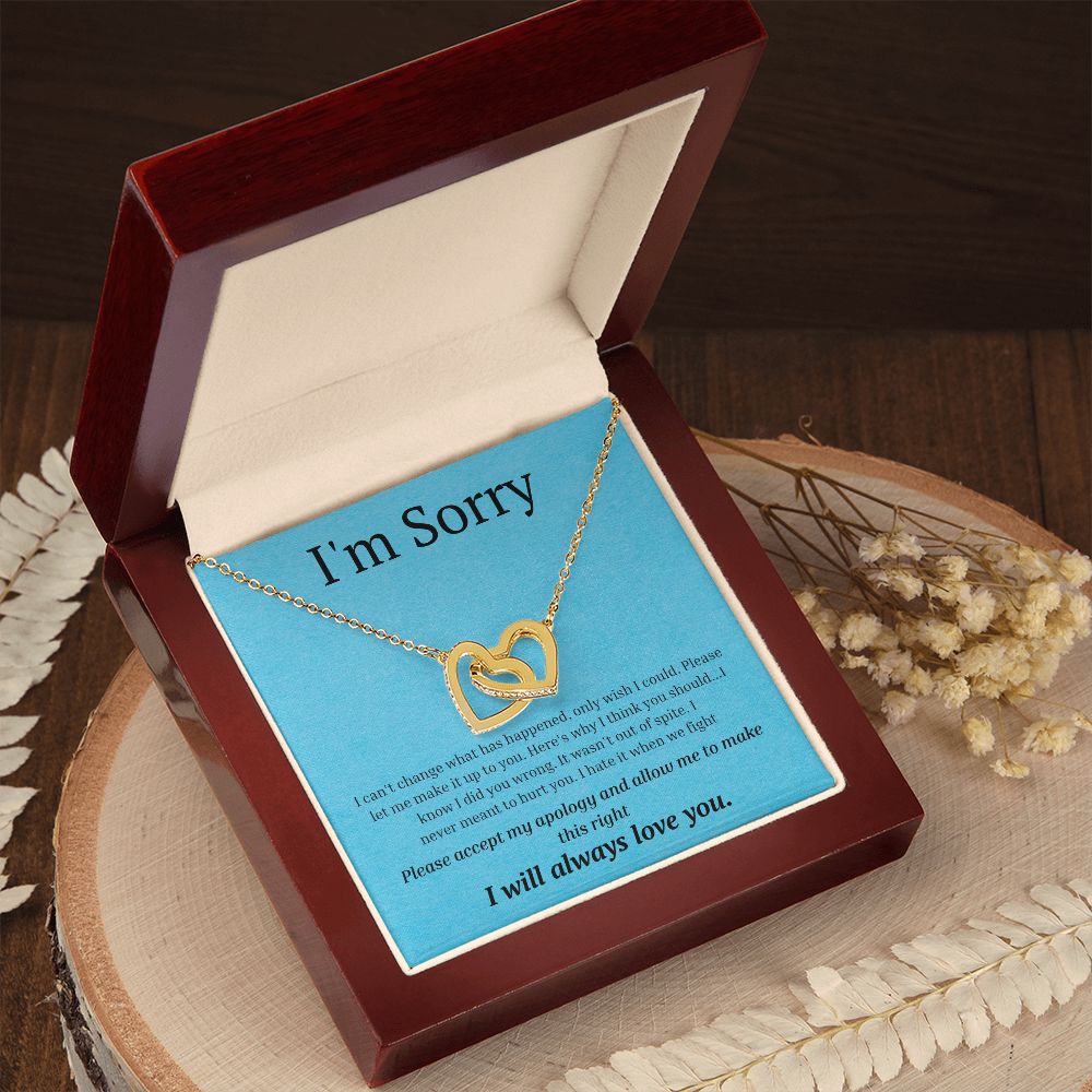Interlocking Necklace, I'm sorry, gift for her