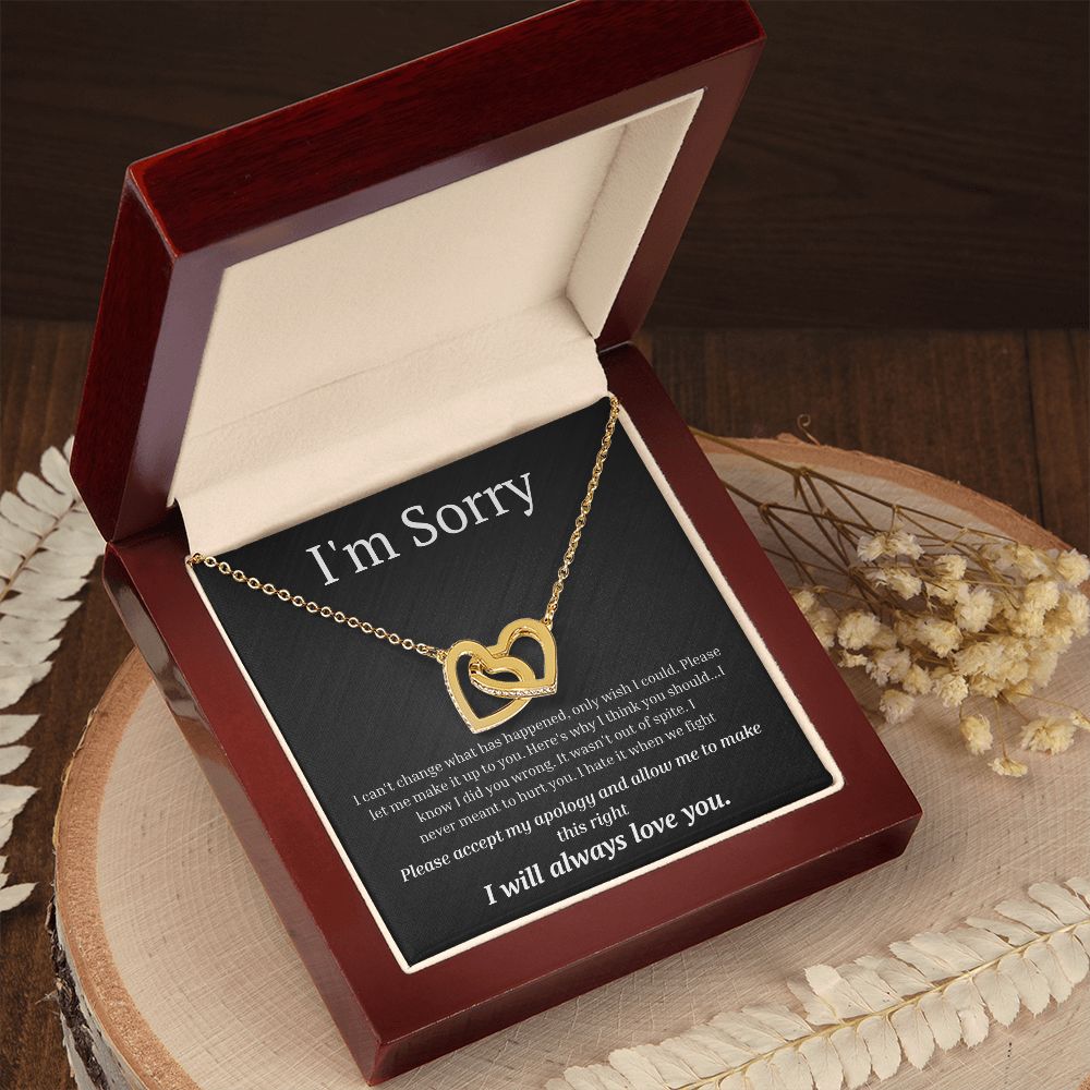 Interlocking Necklace, I'm sorry, gift for her
